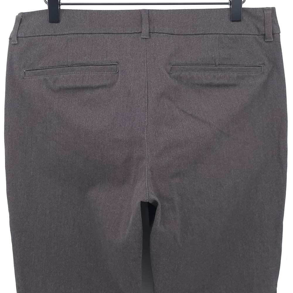 Old Navy Women Pants Pixie 12 Dark Gray Ankle Skinny Stretch Business Casual - Picture 4 of 11